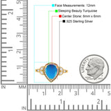 Pear Teardrop Natural Stone Wedding Ring