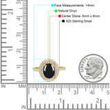 Oval Natural Stone Halo Wedding Ring