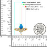 Pear Teardrop Natural Stone Wedding Ring