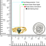 Pear Teardrop Leaf Vintage Style Ring