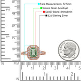 Art Deco Emerald Cut Halo Bridal Ring