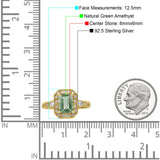 Art Deco Emerald Cut Halo Bridal Ring