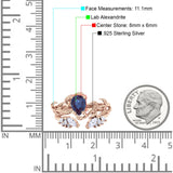 Teardrop Pear Leaf Style Ring