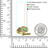 Oxidized Flower Filigree Ring