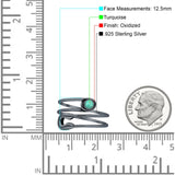 Oxidized Safety Pin Oxidized Ring