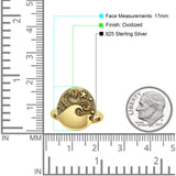 Octopus Tentacles Seawave Oxidized Ring