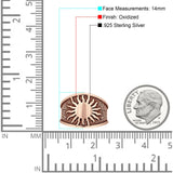 Oxidized Sunbeam Band Sun Ring