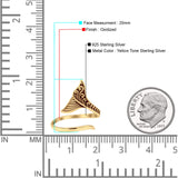  Oxidized Whale Tail Ring