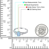 Three Stone Oval Natural Stone Trellis Ring