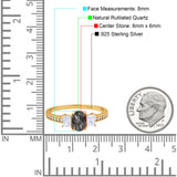 Art Deco Oval Natural Stone Trio Ring