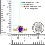 Infinity Shank Oval Natural Stone Ring