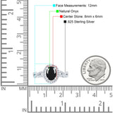 Infinity Shank Oval Natural Stone Ring