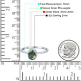 Vintage Style Oval Natural Stone Solitaire Ring