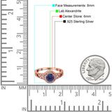 Art Deco Round Natural Stone Halo Ring