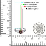 Art Deco Round Natural Stone Halo Ring