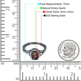 Oval Natural Stone Split Shank Ring