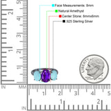 Art Deco Oval Natural Stone Trio Ring