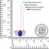 Art Deco Oval Natural Stone Trio Ring
