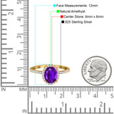 Art Deco Oval Natural Stone Halo Ring