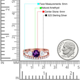 Three Stone Round Vintage Style Ring