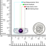 Three Stone Round Vintage Style Ring