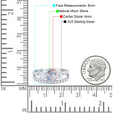 Three Stone Round Vintage Style Ring