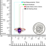 Art Deco Pear Natural Stone Trio Ring