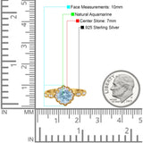 Art Deco Halo Floral Ring