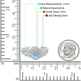 Art Deco Round Natural Stone Filigree Ring