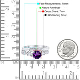 Two Piece Round Natural Stone Filigree Ring