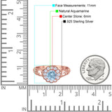 Vintage Style Round Natural Stone Flower Ring