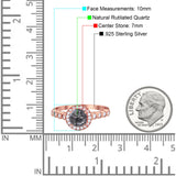 Vintage Style Round Natural Stone Sparkling Ring