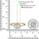 Art Deco Oval Natural Stone Solitaire Ring