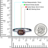 Art Deco Oval Natural Stone Solitaire Ring
