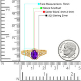 Vintage Style Oval Natural Stone Art Deco Ring