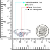 Round Natural Stone Leaf Style Ring