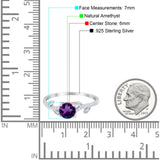 Round Natural Stone Leaf Style Ring