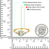 Art Deco Oval Trillium Ring