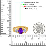 Art Deco Oval Natural Stone Trio Ring