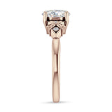 IGI Certified Round 1 Carat Lab Grown Diamond Floral Ring