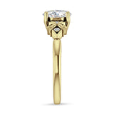 IGI Certified Round 3 Carat Lab Grown Diamond Floral Ring