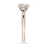 10K Gold IGI Certified Round 3 Carat Lab Grown Diamond Solitaire Ring