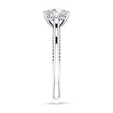 18K Gold IGI Certified Round 3 Carat Lab Grown Diamond Solitaire Ring