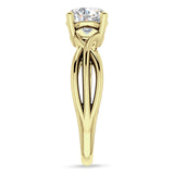 IGI Certified Round 2 Carat Lab Grown Diamond Twisted Solitaire Ring
