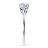 18K Gold IGI Certified Round 1 Carat Lab Grown Diamond Art Deco Ring
