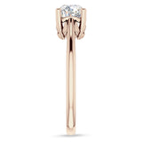18K Gold IGI Certified Round 1 Carat Lab Grown Diamond Art Deco Solitaire Ring