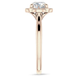 18K Gold IGI Certified Round 3 Carat Lab Grown Diamond Art Deco Floral Ring