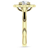 IGI Certified Round 2 Carat Lab Grown Diamond Art Deco Floral Ring