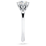 IGI Certified Round 2 Carat Lab Grown Diamond Art Deco Marquise Style Ring