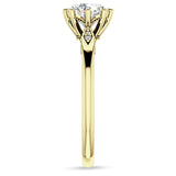 IGI Certified Round 2 Carat Lab Grown Diamond Art Deco Marquise Style Ring